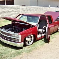 RED CHEVY SHOW TRUCK