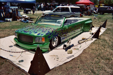 CHEVY DUALLY CONVERTIBLE - clean, dually, chevy, green