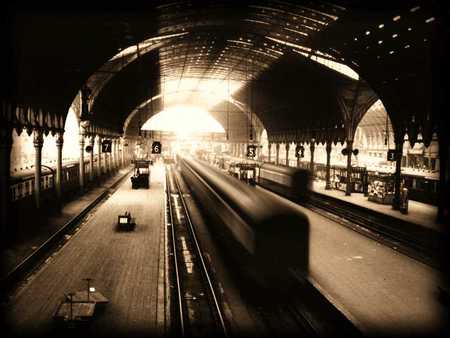 old time train platform