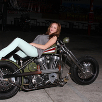 Posing On A Harley