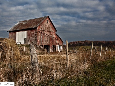 A Barn With a View - ohio, farm, landscape, rural, knox, scenery, country, barn