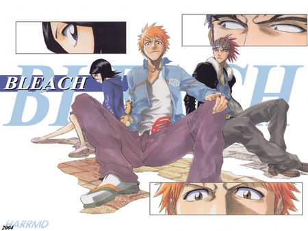 bleach - renji, ichigo, rukia, bleach