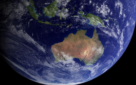 Down Under - globe, earth, down under, australia