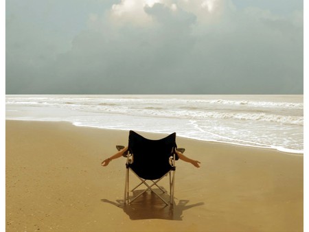 Relaxing on Beach - relaxing, picture, on beach, cool