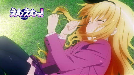 Isurugi Mio - sleeping, female, eyes, isurugi mio, long hair, closed, solo, pretty, blonde hair, laying down, series, cute, mm, character