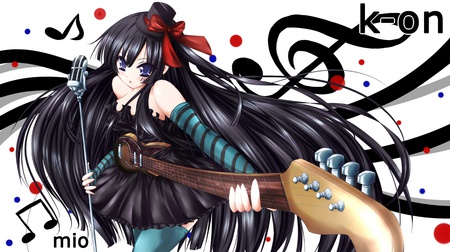 akiyama mio - guitar artist, awesome, k-on, mio