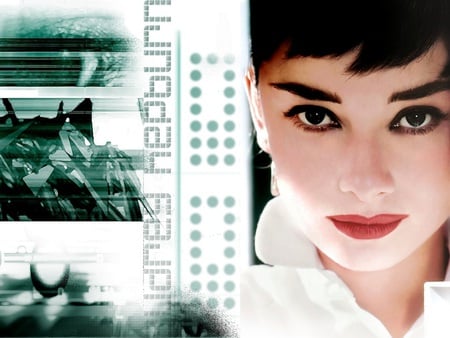 Audrey Hepburn - woman, hollywood, actress, people, cinema, eyes, wallpaper, make-up, egegant, wall, beautiful, audrey hepburn, movies