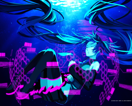 miku_mix - awesome, miku, vocaloid, pink