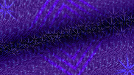 funnel of spikes - purple, abstract, cool, 3d, blue, black, cg