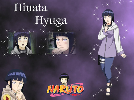 Hinata - anime, purple, shy, girl, cute