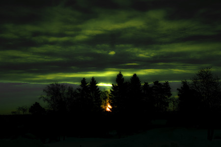 Toxic sky - clouds, toxic, sunset, sky