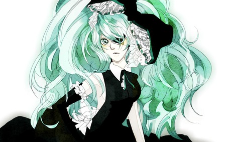 Miku Hatsune - long hair, miku hatsune, vocaloid, female, anime, green hair, hatsune miku