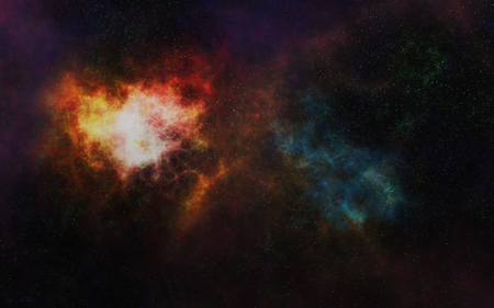 Homage to Hubble - galaxy, 3d, photoshop, nebula, space, cg