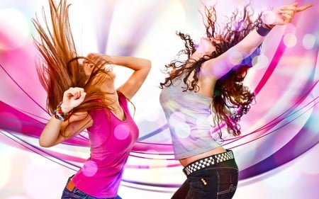 Rhythm is everything - colours, girls, fun, music, friends, dance, rhythm, party