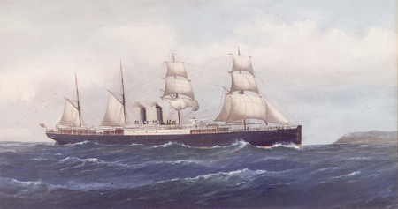 SS Orient - pipes, steam, sailing, waves, sails, hybrid