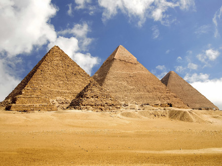 The Pyramids - egypt, pyramids, desert, giza