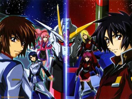 gundam seed - eat, teammates, play, gundam