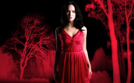 Megan Fox - nice, woman, actress, lady, actresses, girl, female, photography, lovely, model, pretty, manipulation, red, beautiful, dress