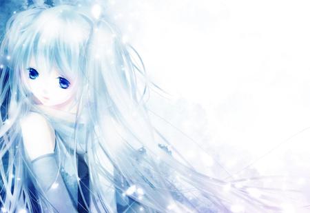 Yuki Miku - tie, pretty, lonely, snowflakes, snow, uniform, yuki miku, yuki, sad, nice, program, sapporo, beauty, virtual, white, cute, song, vocaloid, anime, blue, twintail, alone, festival, hatsune miku, music, aqua, idol, anime girl, winter, beautiful, singer, girl, cool, miku, season, awesome, diva, hatsune, vocaloids