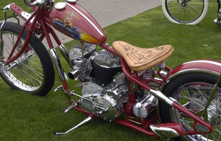 Indian Bobber, With A FlatHead - chopper, indian, motorcycle, bike