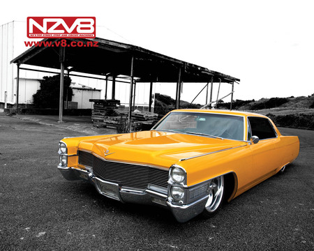 Caddy - caddy, cadillac, yellow, car