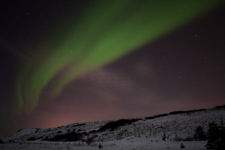 Beautiful Aurora - aurora borealis, nature, green, sky