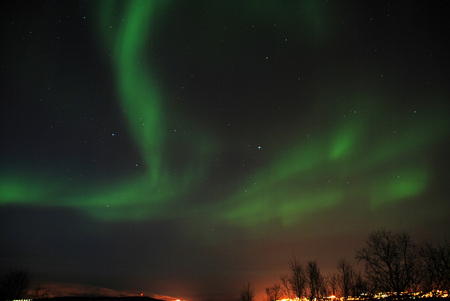 Aurora Borealis - aurora borealis, nature, green, sky