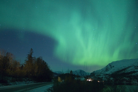 Just Beautiful - nature, green, sky, aurora borealis