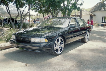 CHEVY IMPALA SS - black, show, impala, chevy, outside