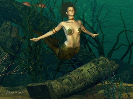 The Siren - fantasy, siren, water, mermaid, other