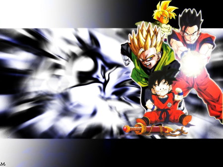 Gohan - kid, dragonball, gohan, anime, sword, teen