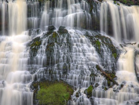 Huge Waterfalls - amazing, mountain, water, wonderful, waterfall