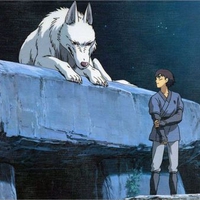 Princess Mononoke-Ashitaka and the Wolf