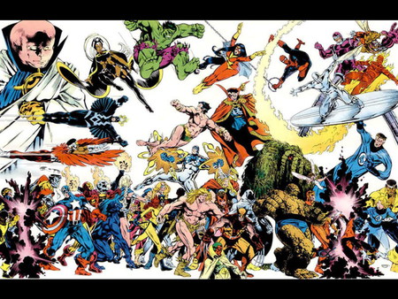 Marvel Comic Heroes - brave, heroes, anime, marvel comics, other