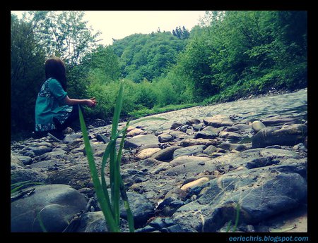 meditation - myself, alone, river, sad