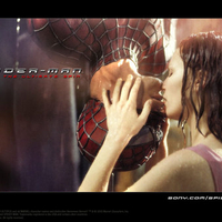 Famous spiderman kiss