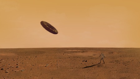 Mars UFO - mars, technology, ufo, space, alien, ship, sci-fi, speedpaint, craft, concept