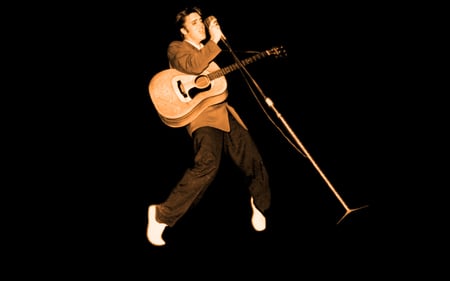 Young Elvis - rock, king, elvis, presley