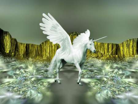 White Lands - fantasy, pegasus, white, other