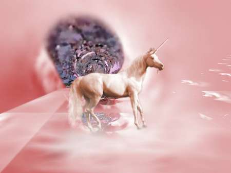 Clouds Of Pink - fantasy, other, pink, unicorns