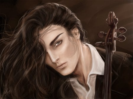 Hagi - cello, handsome, blood plus, hagi, beast, anime, song, werewolf