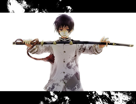 Frealess Samurai - boy, anime, samurai, sword, fearless