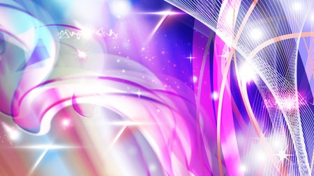 Glowing Bright - bright, purple, abstract, stars, swirls, pink, blue