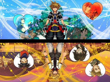 kingdom heart - roxas, sora, cloud, kairi, alex