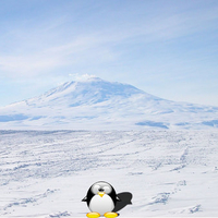 Tux In Antartica