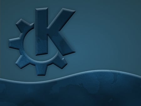 Carved K - blue, 3d