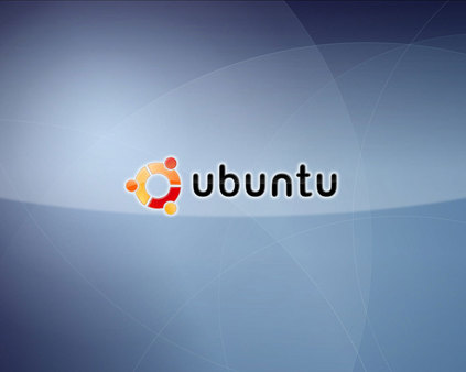 Blue Ubuntu Logo Wallpaper