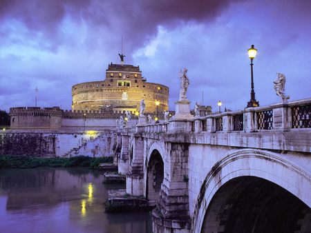 Untitled Wallpaper - italy, castel sant angelo, castle, rome, bridge