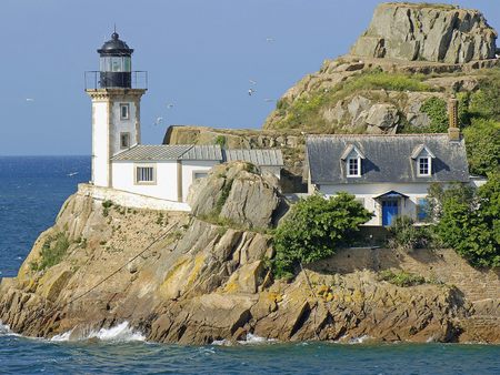 brittany lighthouse finistere france