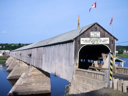 Untitled Wallpaper - canada, new brunswick, hartland bridge